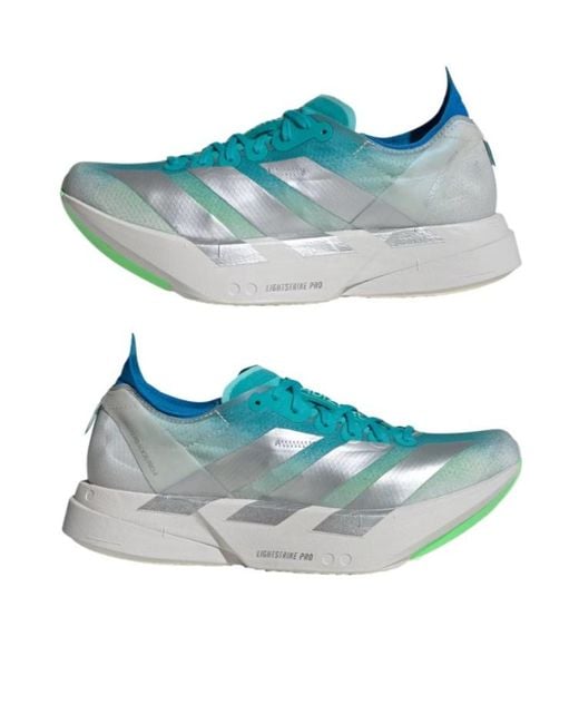 Adidas Blue Adizero Adios Pro 4 Sneakers