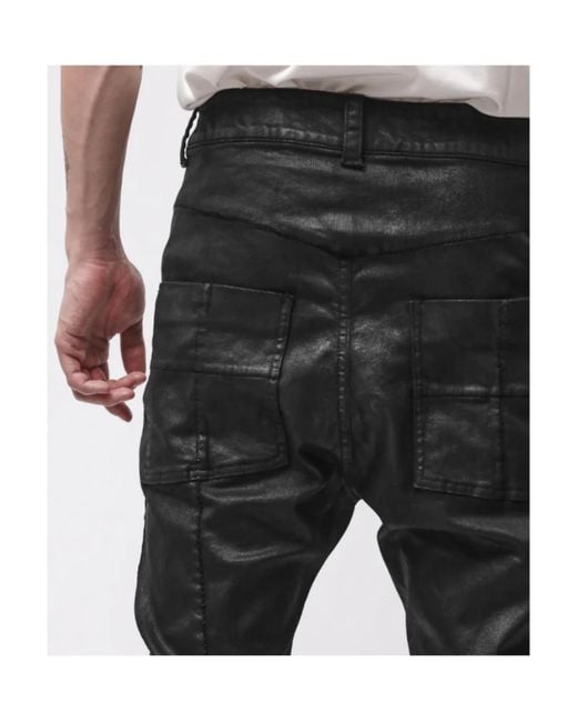 Thom Krom Gray Coated-Finish Jeans for men