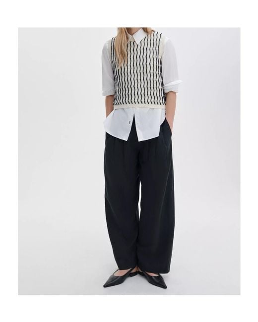 Rag & Bone White Leslie Striped Vest