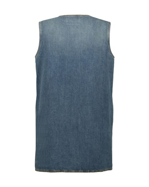 MM6 by Maison Margiela Blue Sleeveless Denim Dress