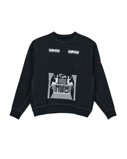 Cotton Sweater Cav Empt Black Sweatshirt CAV EMPT Wide Rib Heavy