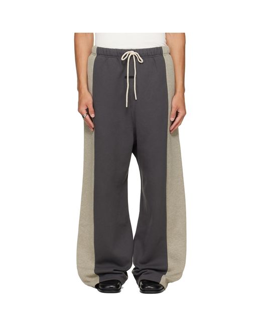 Fear Of God Gray Paneled Lounge Sweatpants for men