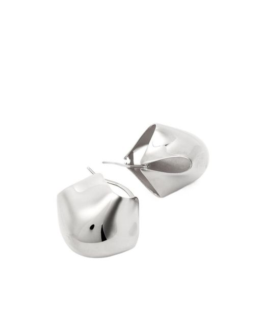 Khaite White Lotus Medium Earrings