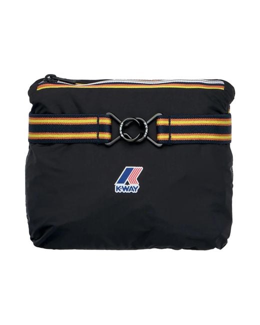 K-Way Black Zip-Up Hooded Jacket