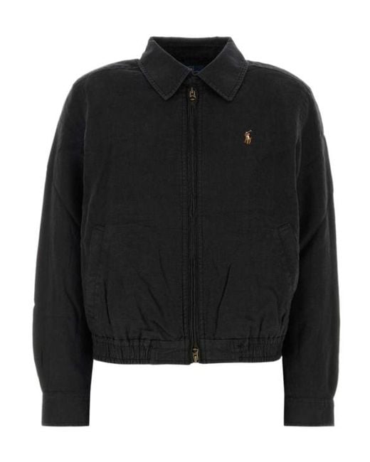 Polo Ralph Lauren Black Long-Sleeved Zipped Jacket