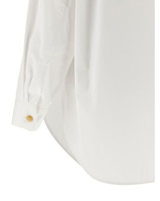 Khaite White Single-Breasted Shirt