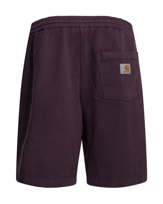 Carhartt Blue Floyde Drawstring Shorts for men
