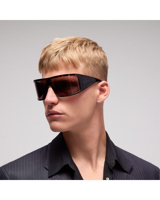 Gucci Pink Mask Frame Sunglasses for men