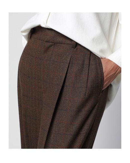 Loro Piana Brown Straight Leg Trousers