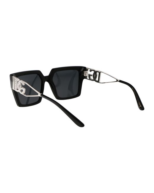 Dolce & Gabbana Black Eyewear Square Frame Sunglasses