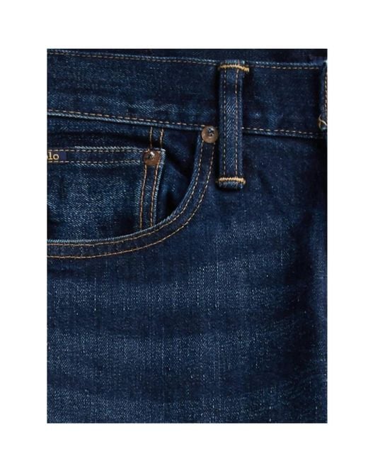 Polo Ralph Lauren Blue Stretch-Denim Jeans for men