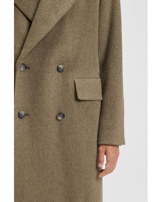 Boss Natural Boss Double-Breasted Long-Sleeved Coat for men