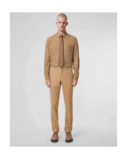 Burberry Natural Patch Pocket Long-Sleeved Shirt for men