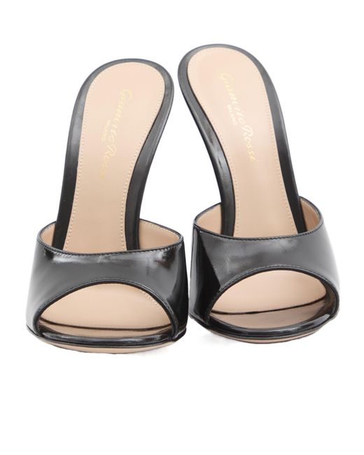 Gianvito Rossi Black Sofia Mules