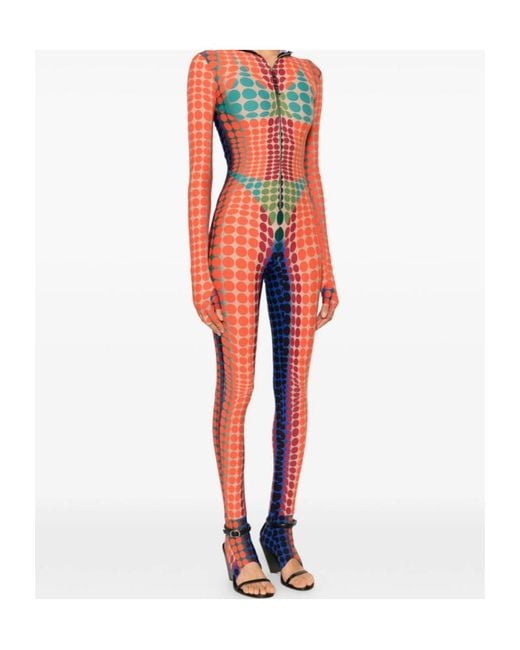 Jean Paul Gaultier Red Jumpsuit