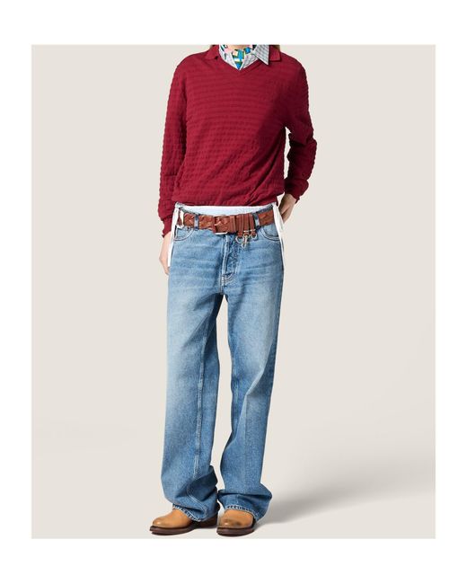 Miu Miu Blue Washed Denim Jeans