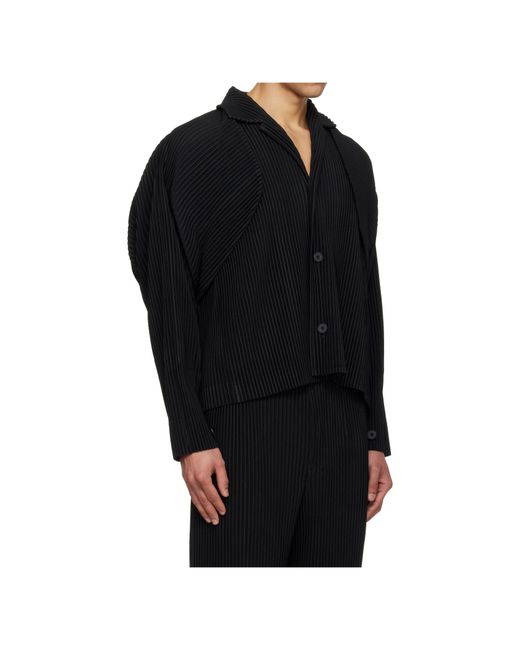 Homme Plissé Issey Miyake Black Homme Plissé Issey Miyake Cover And Fold Pleated Jacket for men