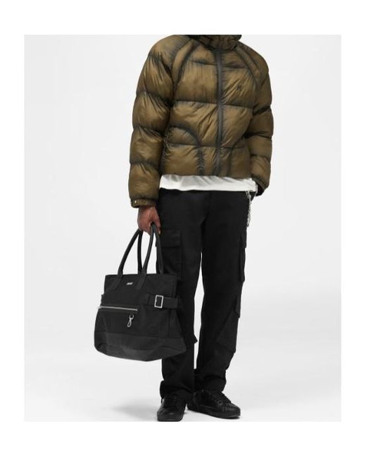 Represent Green Translucent Hooded Puffer for men