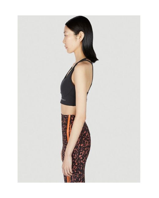 Adidas By Stella McCartney Black Truestrength Medium-Support Bra