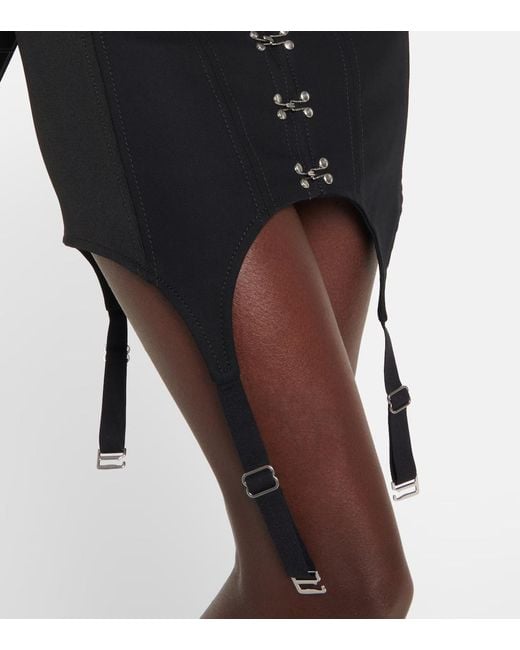 Dion Lee Black Clasp Mini Skirt
