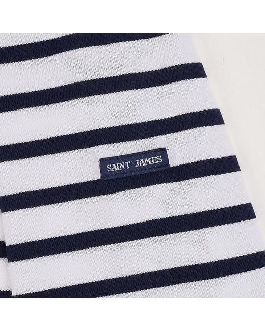 Saint James Blue Striped T-Shirt