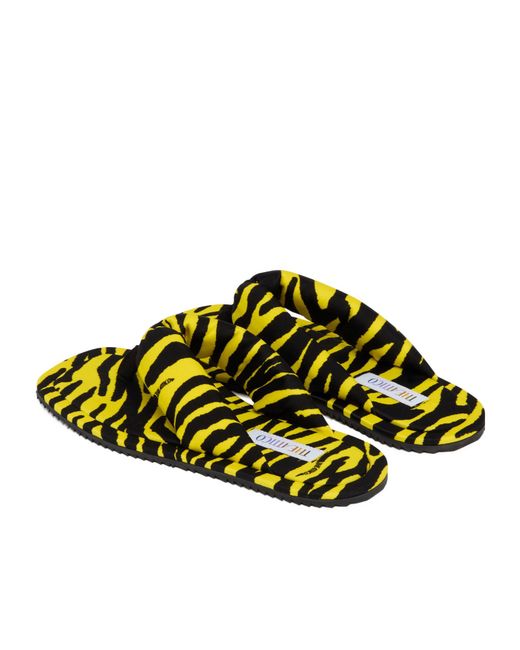 The Attico Yellow The Indie Thong Sandals