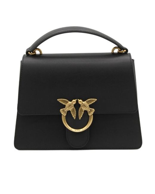 Pinko Black Classic Love One Top Handle Bag