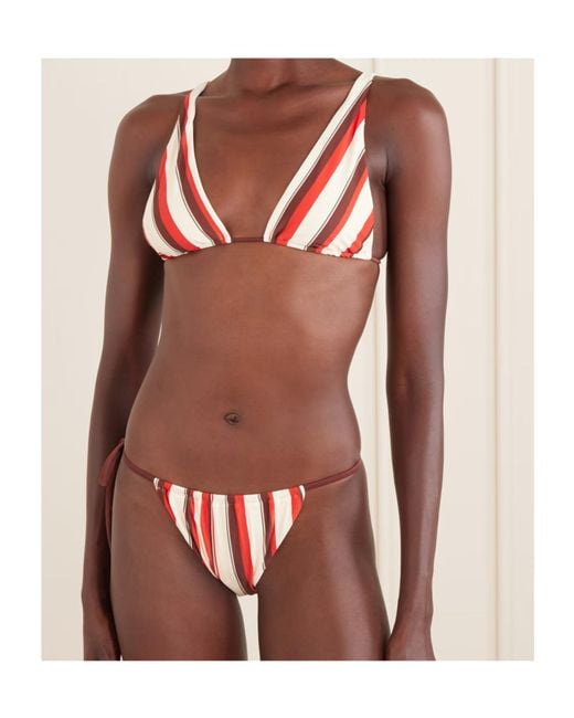 Sir Red Ruffled Bikini Top