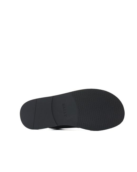 Bally Brown Striped Slippers for men
