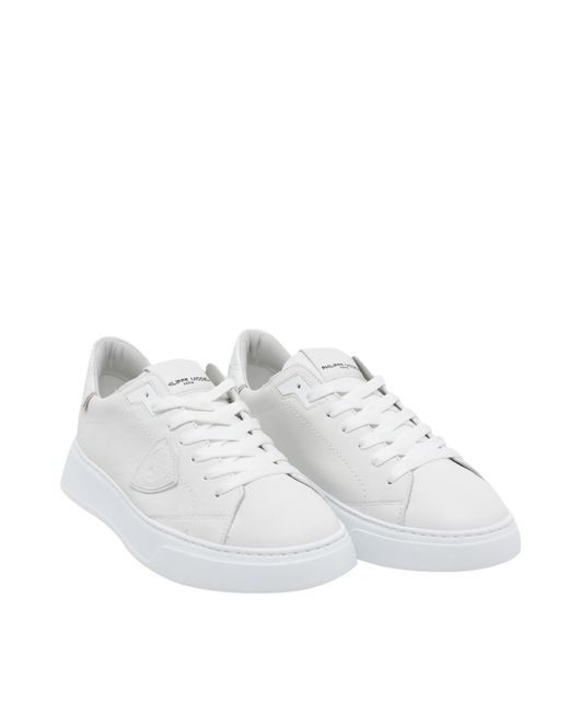 Philippe Model White Temple Sneakers for men