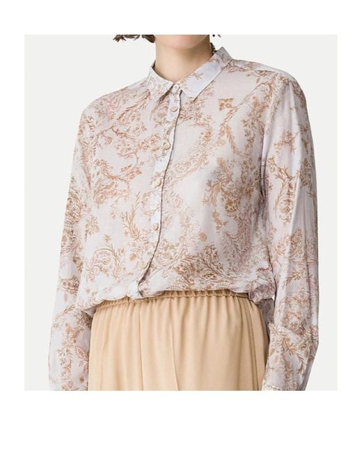 Forte_forte White Floral Print Voile Shirt