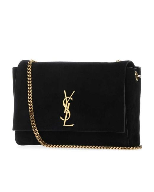 Saint Laurent Black Kate Reversible Chained Medium Shoulder Bag
