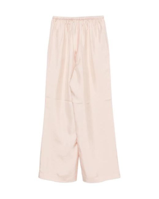 Rohe Pink Rhe Drawstring Satin Pants