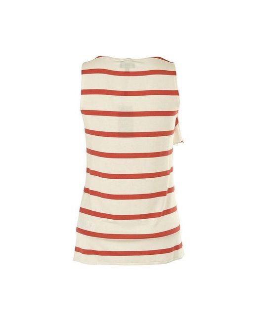 Armani Jeans White Striped Detail Vest