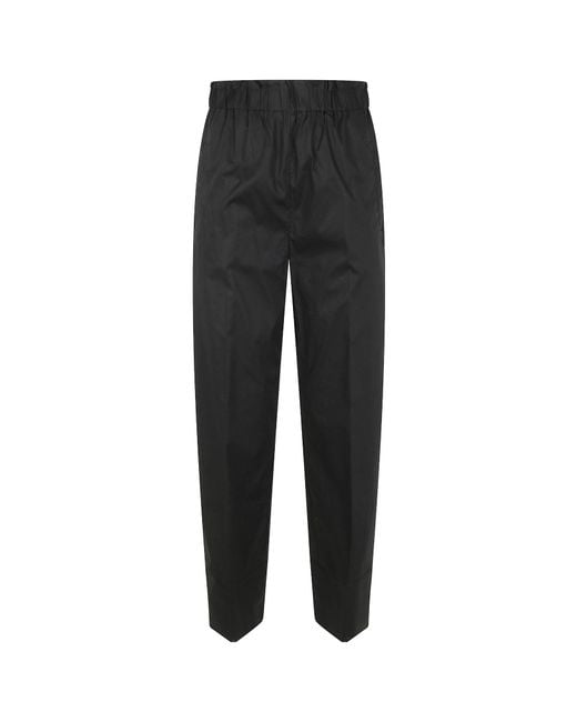 Twinset Black Elasticated-Waist Trousers