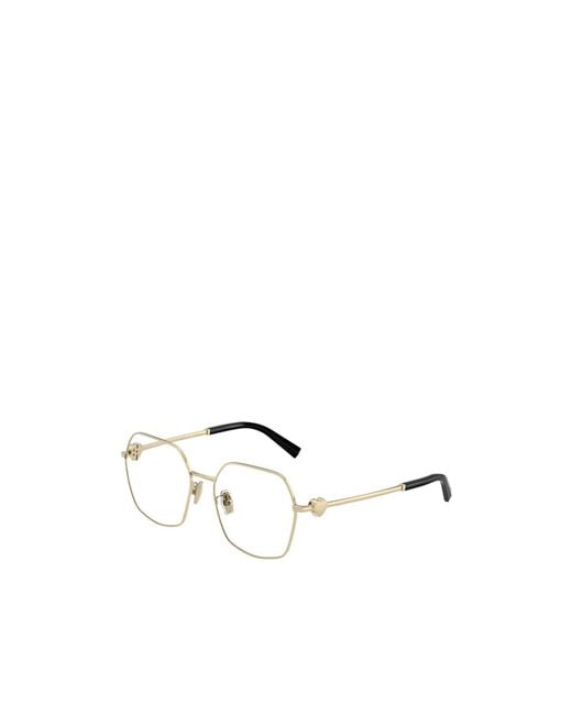 Tiffany & Co White Hexagon Frame Glasses