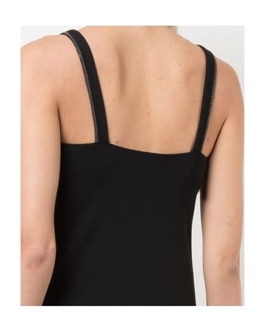 Brunello Cucinelli Black Slim-Fit V-Neck Tank Top