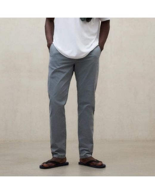 Ecoalf Gray Ethiwin Belt-Loop Straight-Leg Trousers for men