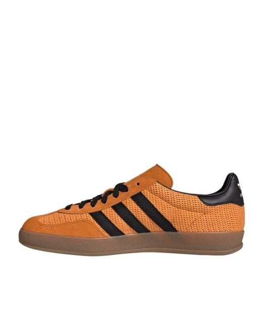 Adidas Originals Brown Gazelle Indoor Low-Top Sneakers for men