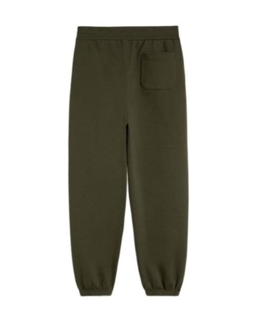 Jil Sander Green Cotton Terry Sweatpants for men
