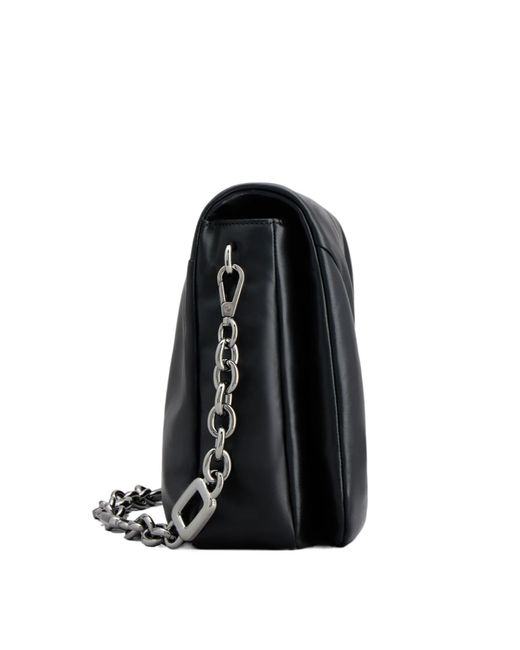 Roger Vivier Black Viv Choc Chain-Linked Large Shoulder Bag