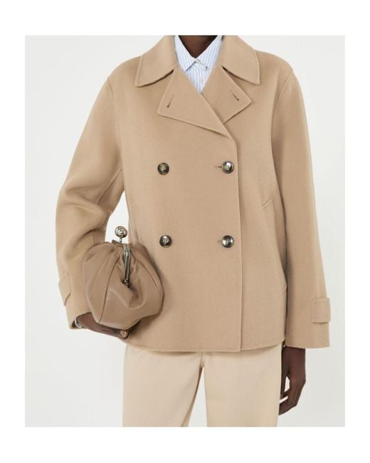 Weekend by Maxmara Natural Wkdfantino Double-Breasted Coat