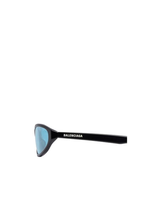 Balenciaga Blue Neo Round Sunglasses