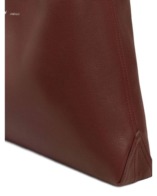 AMI Brown Ami Etienne Large Shoulder Bag for men