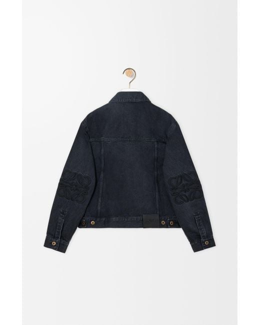 Loewe Blue Anagram Straight Denim Jacket for men
