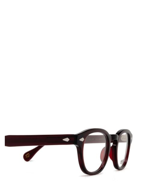 Moscot White Geometric-Frame Glasses for men