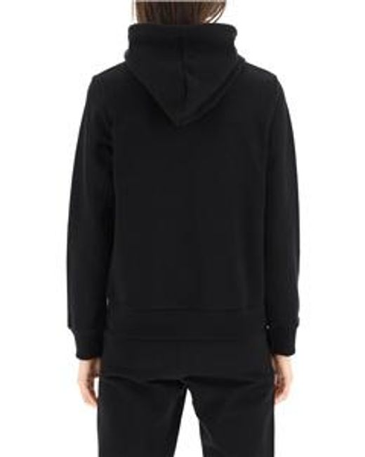 A.P.C. Black Logo Print Drawstring Hoodie