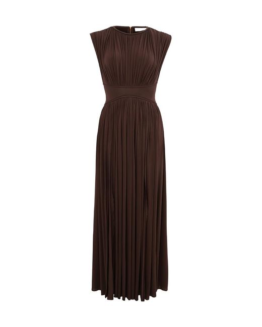 Zimmermann Brown Column Maxi Dress