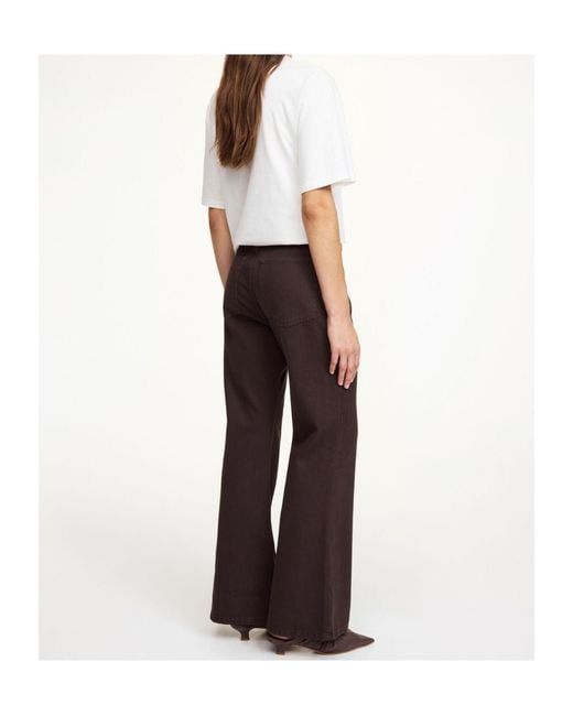 By Malene Birger Brown Five-Pockets Flared Trousers