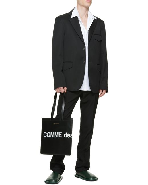 Comme des Garçons Black Printed Handbag for men